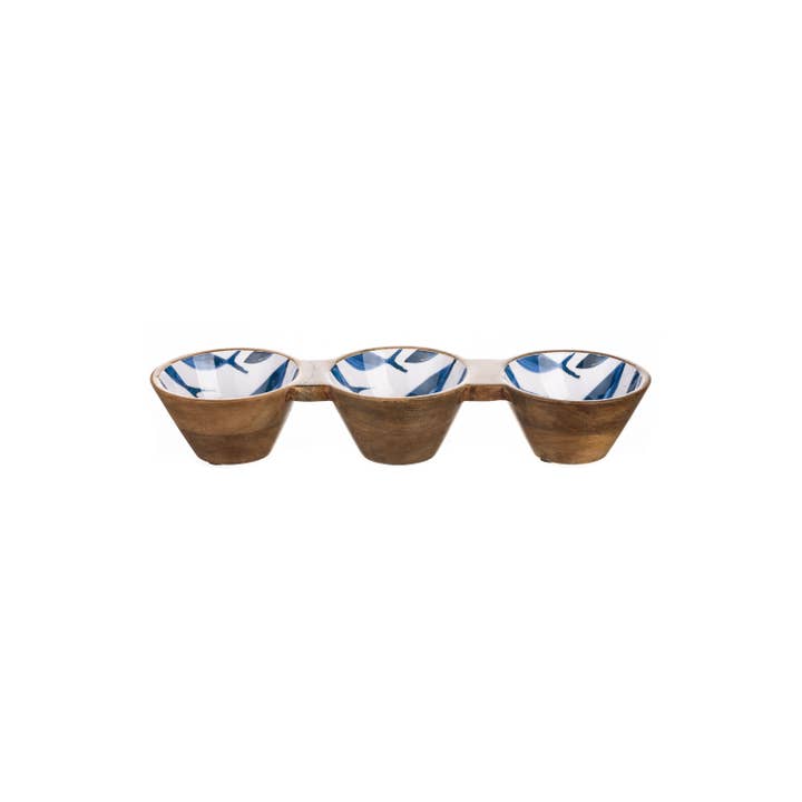 Shoeless Joe Ltd – wholesale Decorative plate/dish/bowl – Ocean Fish Trio Bowl1