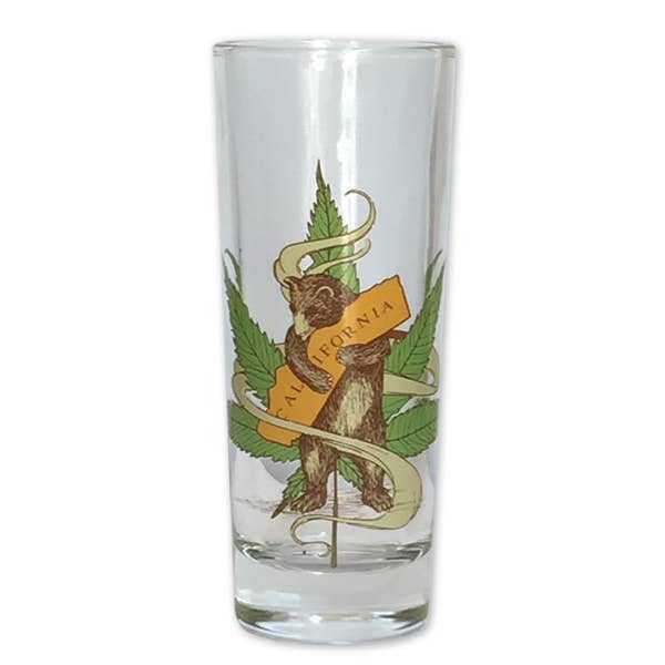 SF Mercantile - Wholesale Cocktail/Liquor Glass - Cannabis CA Bear Glass Shooter