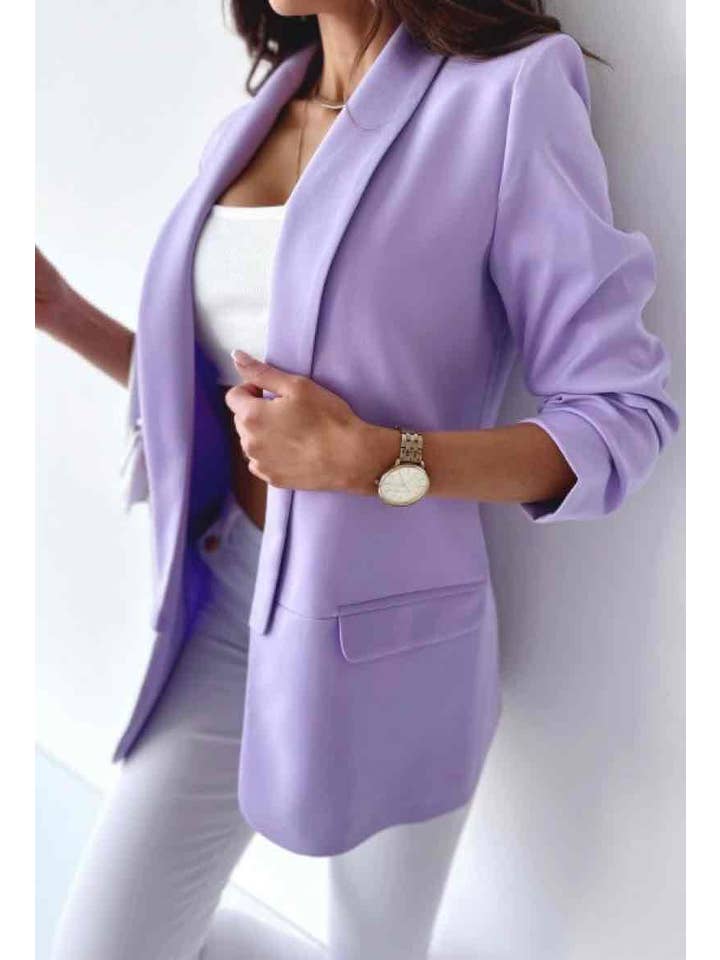 ESTEE BROWN - Wholesale Blazer - Women's - Solid Color Blazer Jacket - 5645