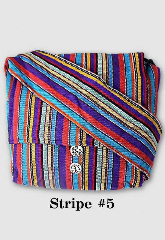 Ganesh Himal Trading - Wholesale Messenger Bag - Unisex - Handcrafted Cushioned Cotton Crossbody Wide Strap Flap Bag7