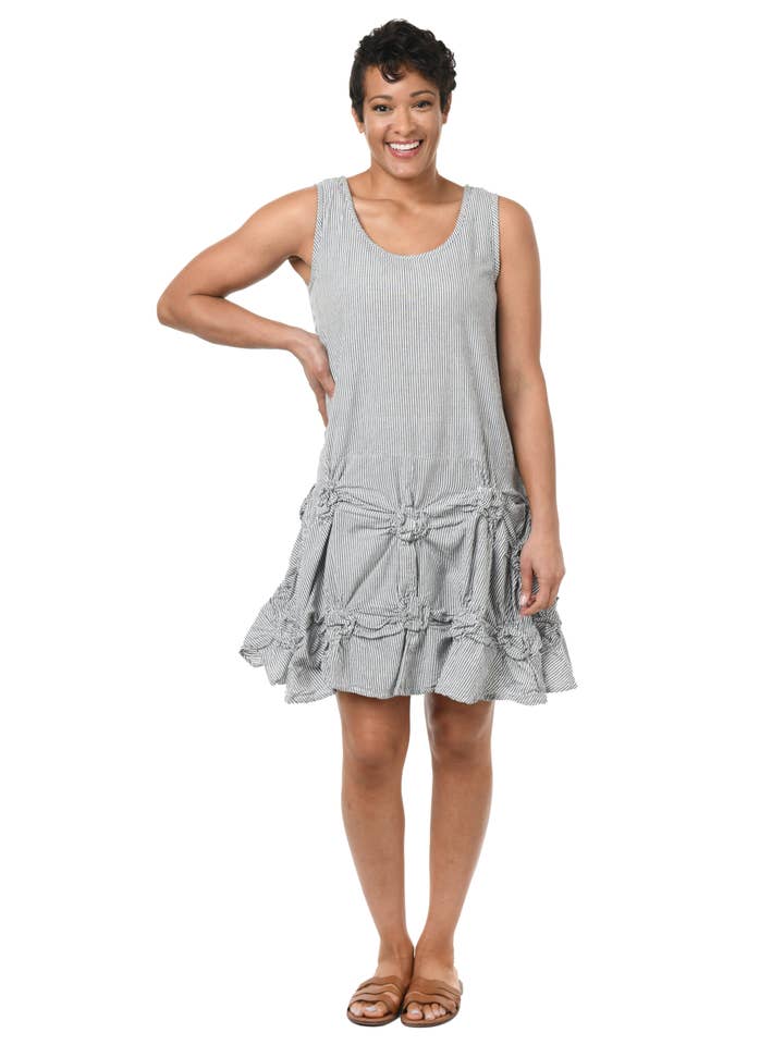 Tulip Clothing – wholesale Tunika - Dam – CV379 Matilda Tunika i Randig Ticking*