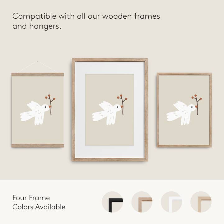 Beige Eco-Friendly Poster: Flying Kite for wholesale on Faire4