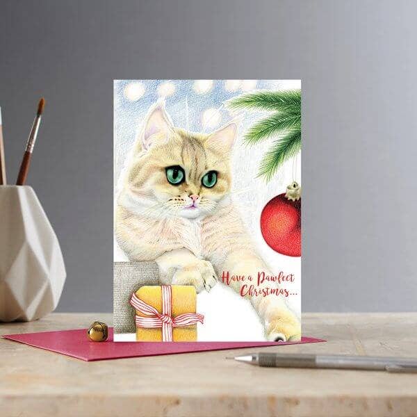 Christmas EUREKA!: Have a Pawfect Christmas… | Greeting Card, Cards, Cat for wholesale by Deckled Edge Ltd
