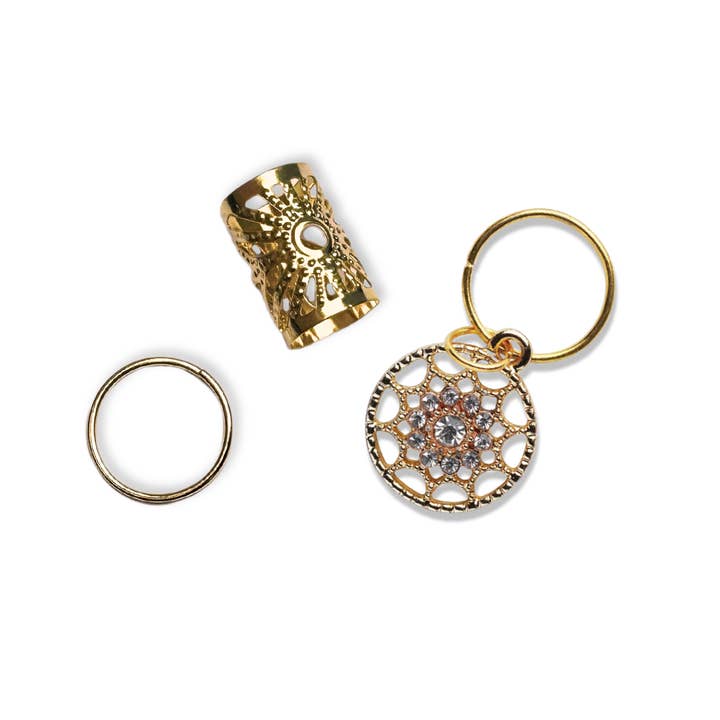 Annie International, Inc. - Wholesale Hair Accessories Set - Women's - Annie Braid Charm Set, Diamond Wheel1