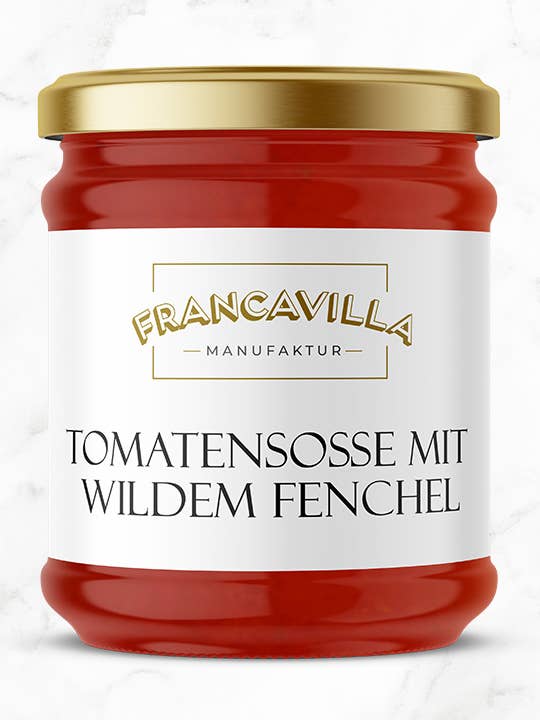 Feine Tomatensoße Mit Wildem Fenchel 180G für den Großhandel von Francavilla Manufaktur