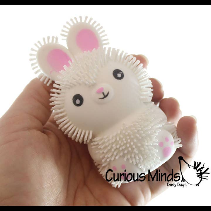 Curious Minds Toys - Venta al por mayor Pelota antiestrés - Niños - 1 conejo con forma de conejito hinchado, bonito, pequeño y novedoso, lleno de aire
