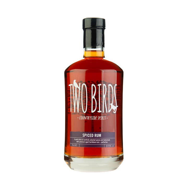 Two Birds Spiced Rum 37.5%VOL for wholesale by Gleann Mor Spirits Company Ltd