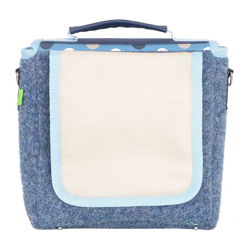 Flio-Design - Vente Accessoires de vélo - Sac bandoulière et sac vélo à pois bleus4