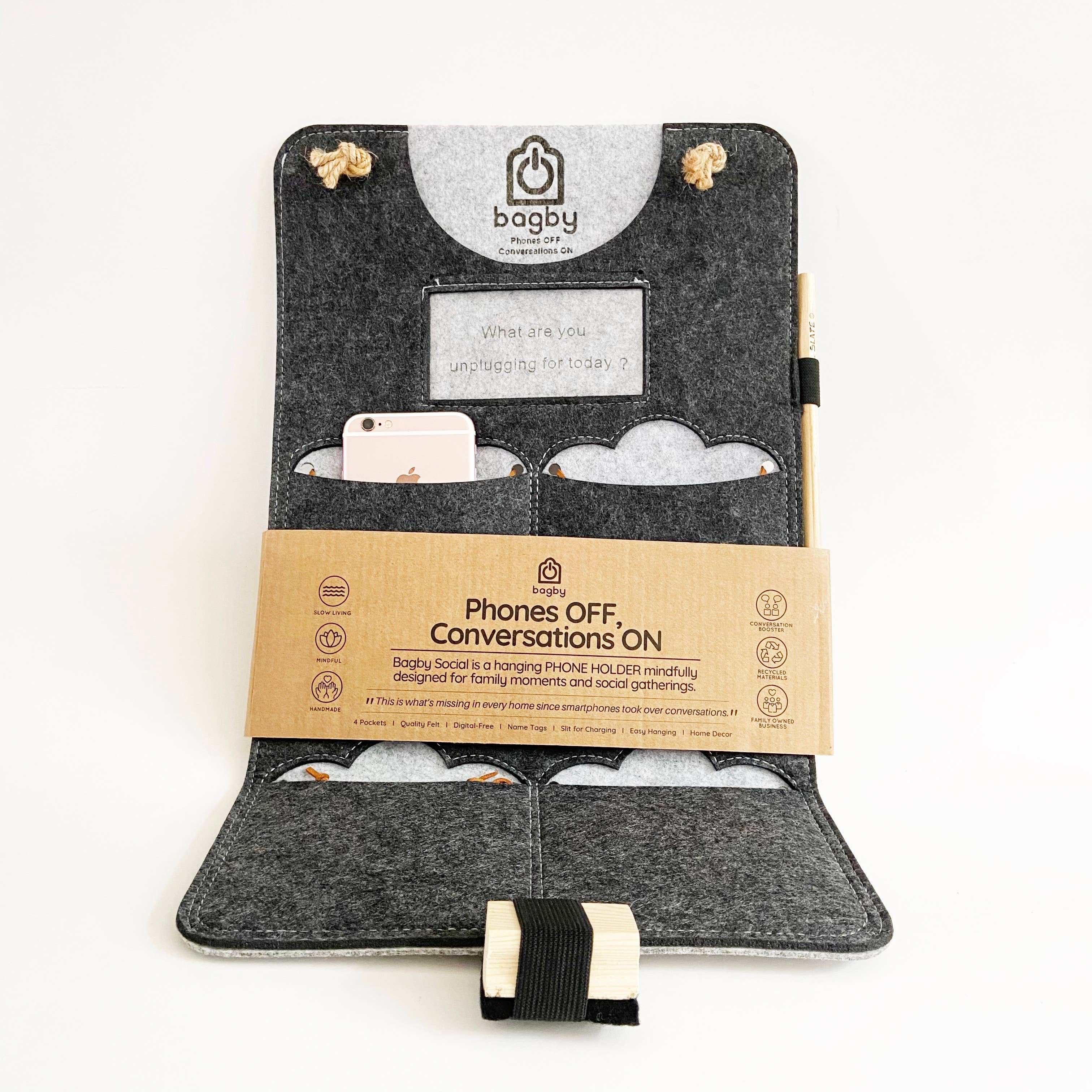 Bagby - Wholesale Phone/Tablet Stand - Bagby Social - Mindful MultiPocket Phone Holder (4 Pockets)12