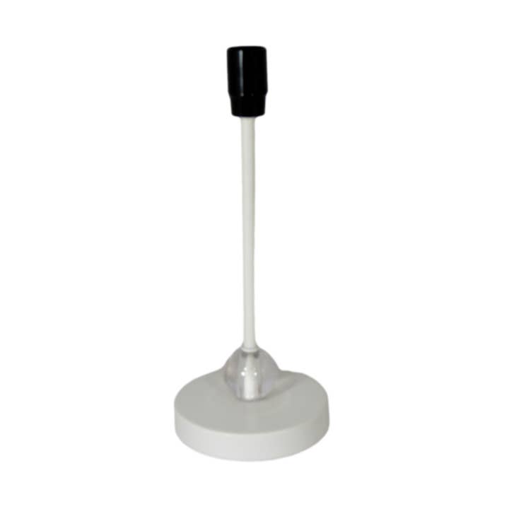 Minimalist White Metal Accent Lamp Base –Modern Accent Lamp for wholesale by Albert Estate Ltd