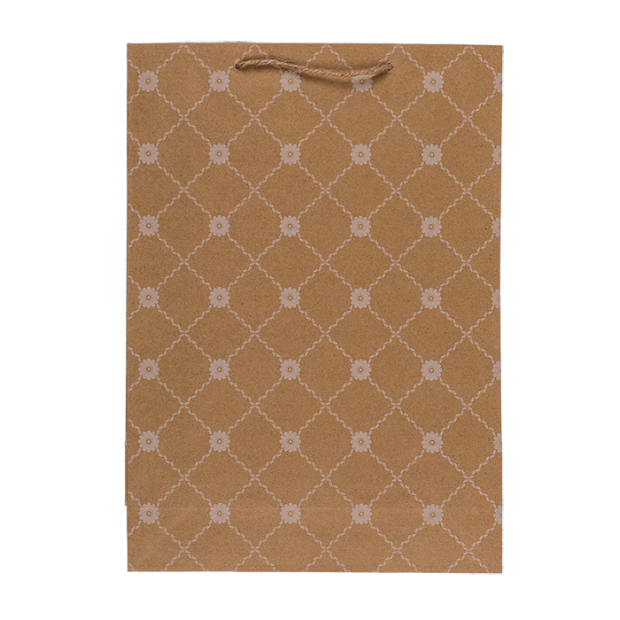 Out of the blue KG - Vendita all'ingrosso Buste regalo - Sacchetto in carta kraft con decorazione floreale2