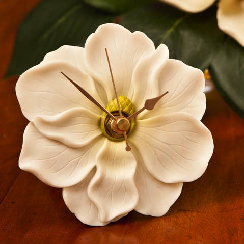 Ibis and Orchid Design - Wholesale Desk Clock - Magnolia Clock