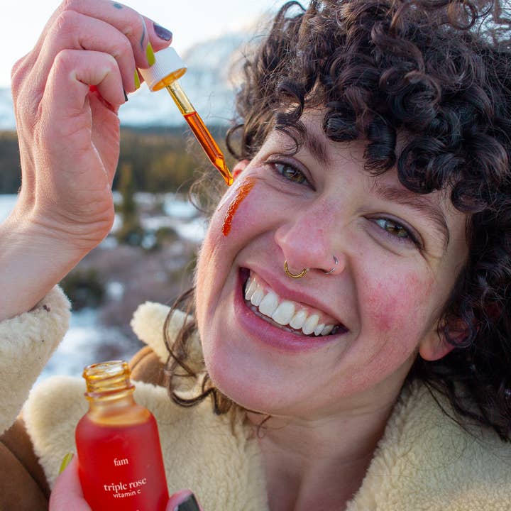 Fam Botanicals - Wholesale Facial Oil - Triple Rose Vitamin C Facial Oil - Travel Size2