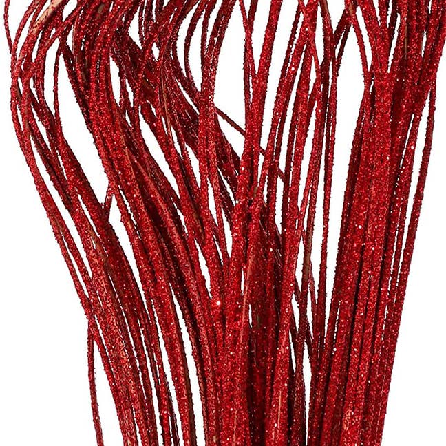 Curly Ting Sparkle Glitter Pack of 40-50 Stems 2ft Red for wholesale by TF Publishing - Paper Goods