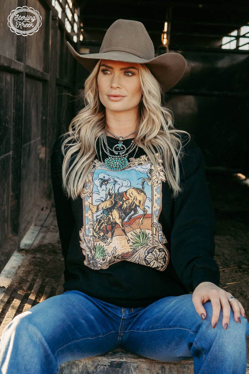 Sterling Kreek - Wholesale Graphic Sweatshirt - Women's - Rough Start Pullover4