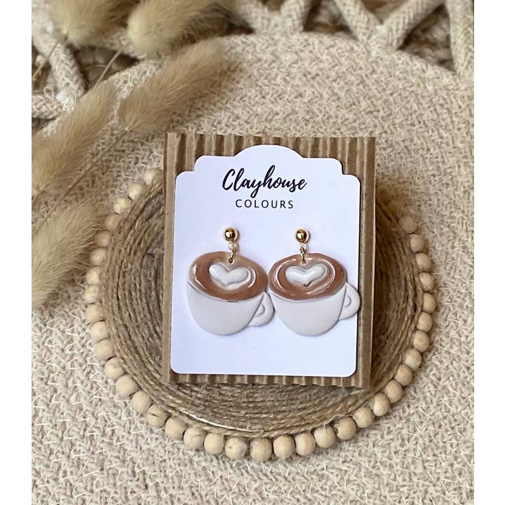Clayhouse Colours - Wholesale Dangle earrings - Coffee Lovers2