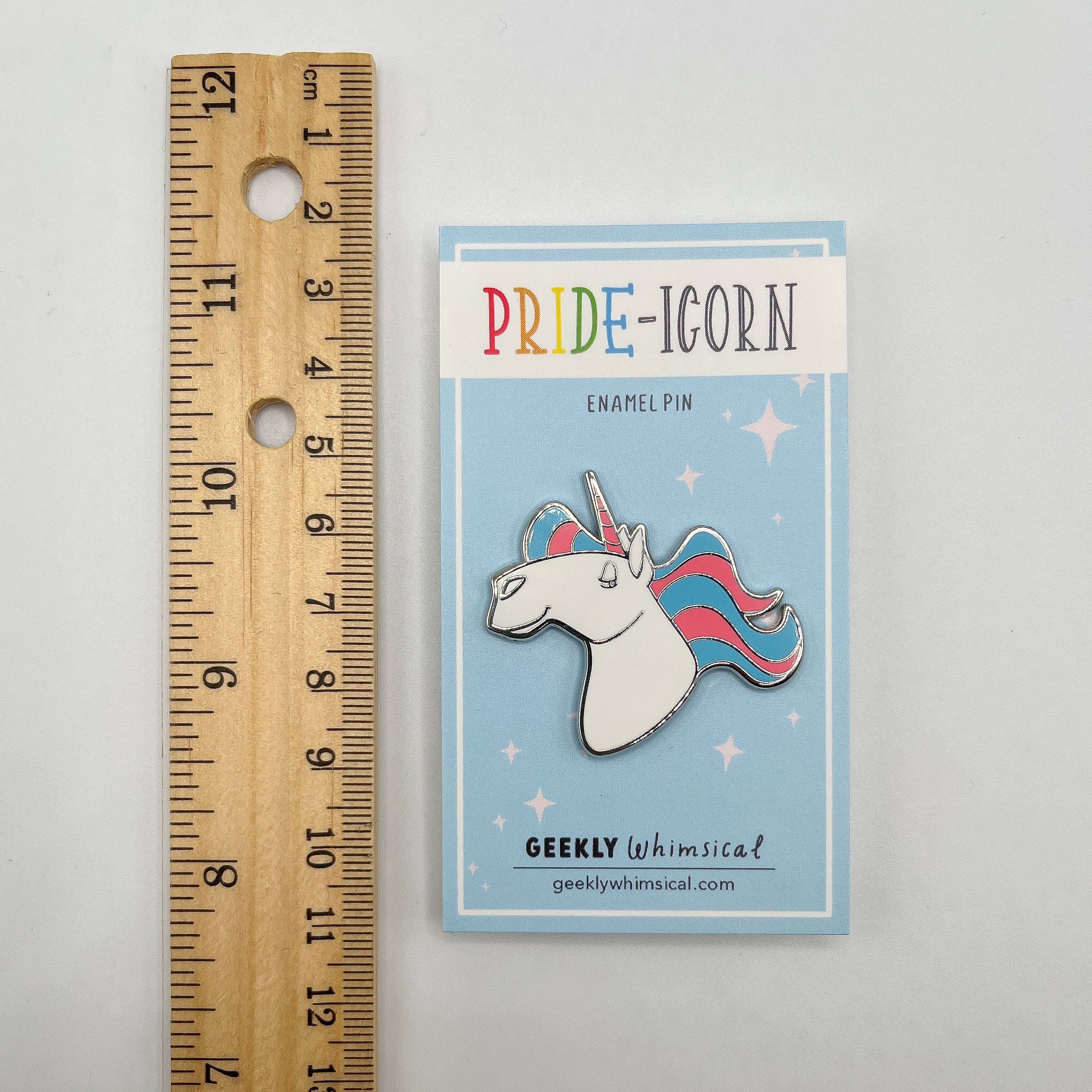 Geekly Whimsical - Wholesale Lapel Pin/Button - Pride-icorns! Pride Unicorn Enamel Pin - Transgender4
