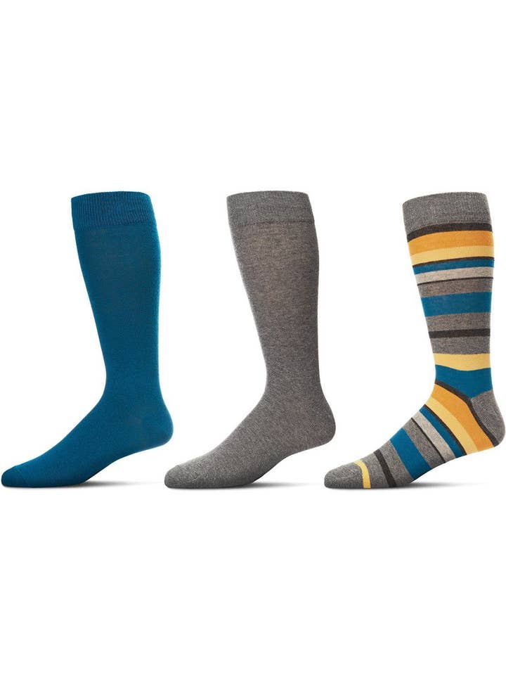 Striped Crew Sock 3 Pack for wholesale by Infinity Classics International Inc.