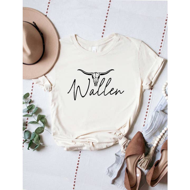 Maglietta da donna con grafica teschio di Wallen per la vendita all'ingrosso da parte di PINK NABI