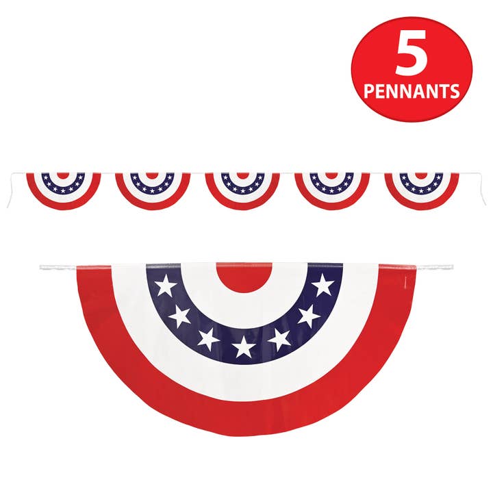 Beistle – Sinal/faixa de festa por atacado – Bandeirola Patriótica, 28 cm x 3,65 m, plástico, resistente a todas as condições meteorológicas4