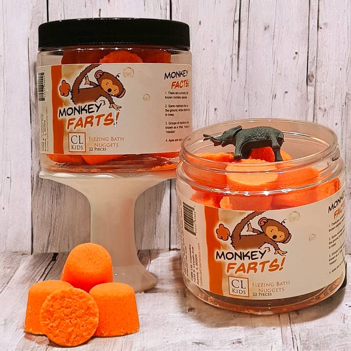 Monkey Farts Bath Nuggets for wholesale by Calla Lily Cosmetics
