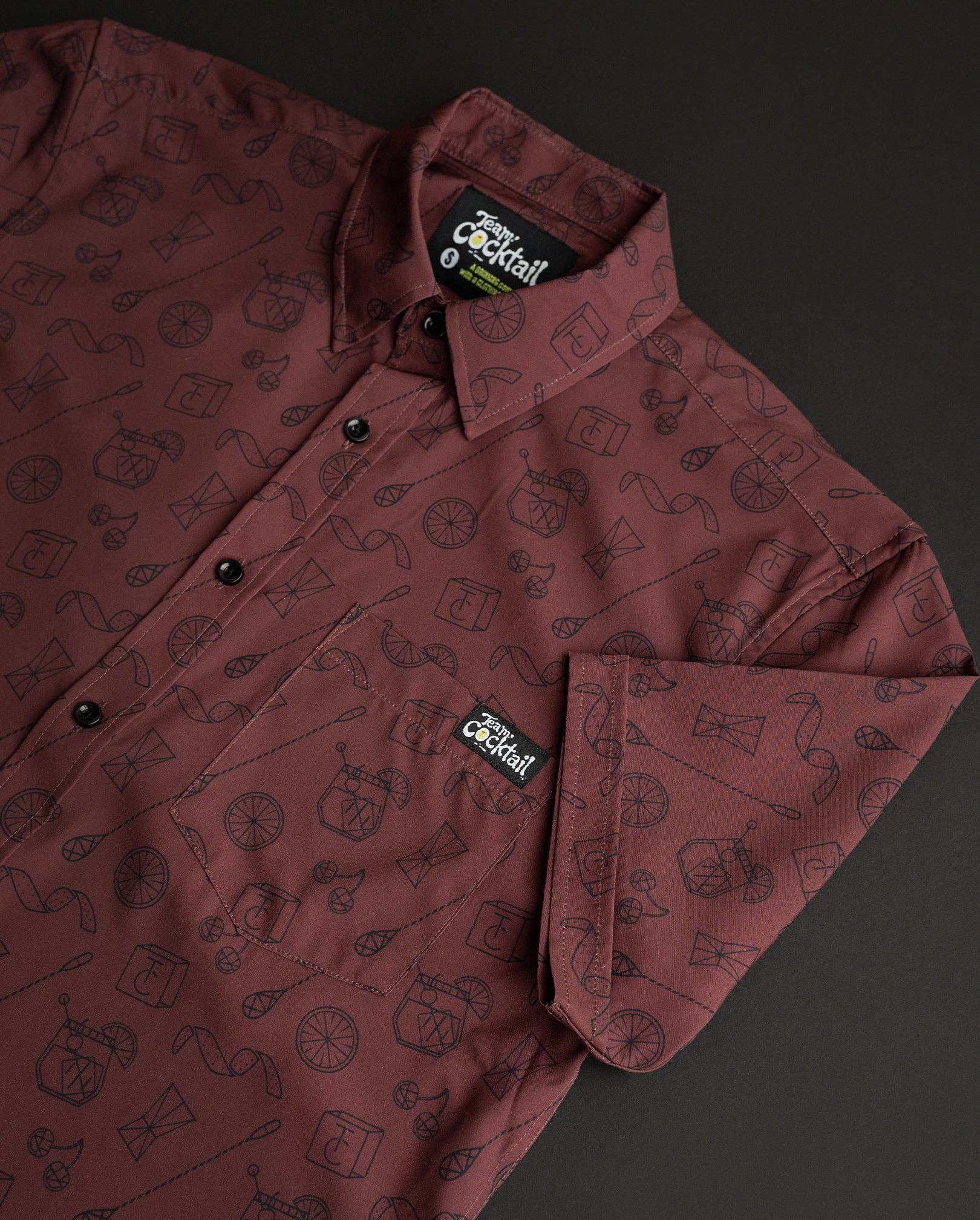 Team Cocktail - Wholesale Button Down Shirt - Unisex - Old Fashioned Classic Cocktail Unisex Button Up Shirt4