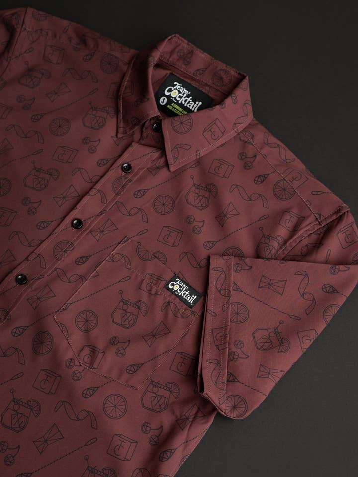 Team Cocktail - Wholesale Button Down Shirt - Unisex - Old Fashioned Classic Cocktail Unisex Button Up Shirt4