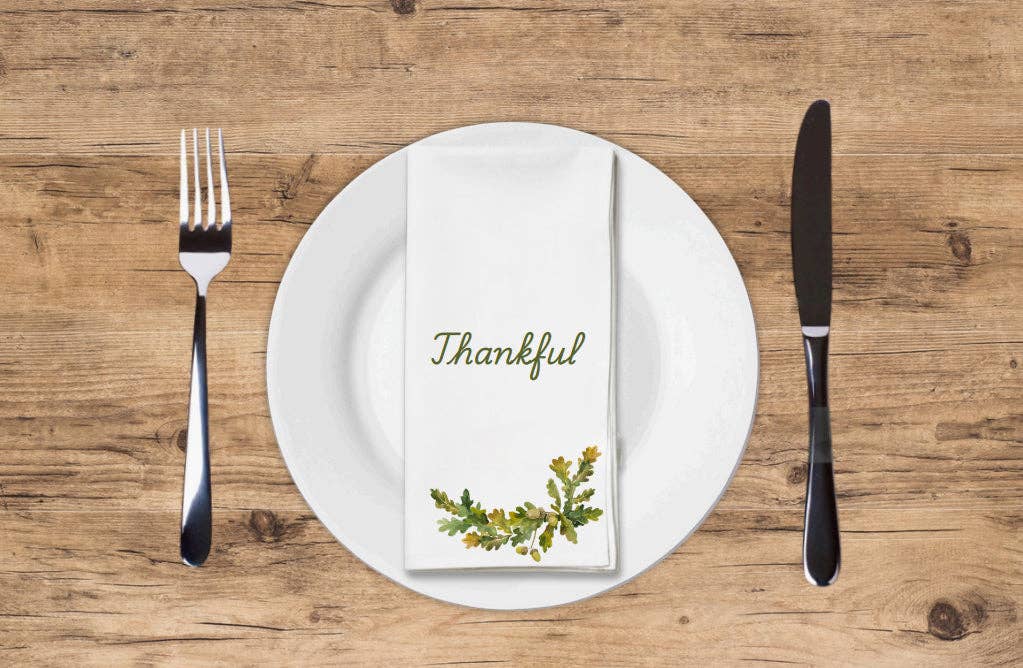 Altoonastore - Vente Serviettes jetables - Reconnaissant - Serviette d'invité imprimée automne - Action de grâce