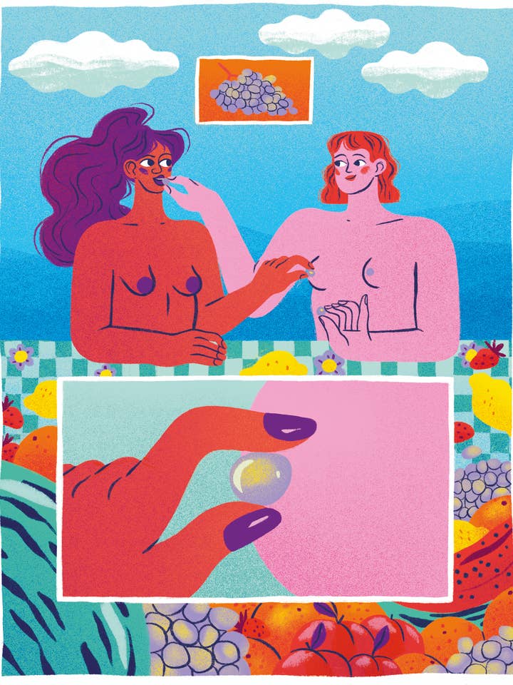 Sapphic & Grapes for wholesale by Esther Lalanne