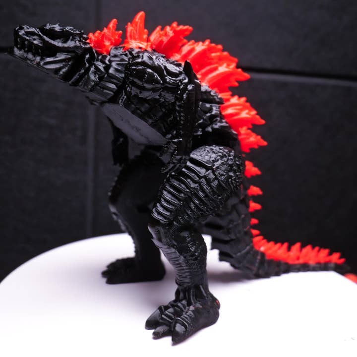 Godzilla Evil Bright Red Figure for wholesale by August Art House