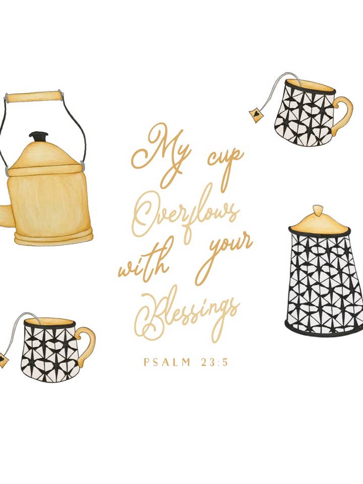 Art Print | My Cup Overflows for wholesale by Winnefred Austin