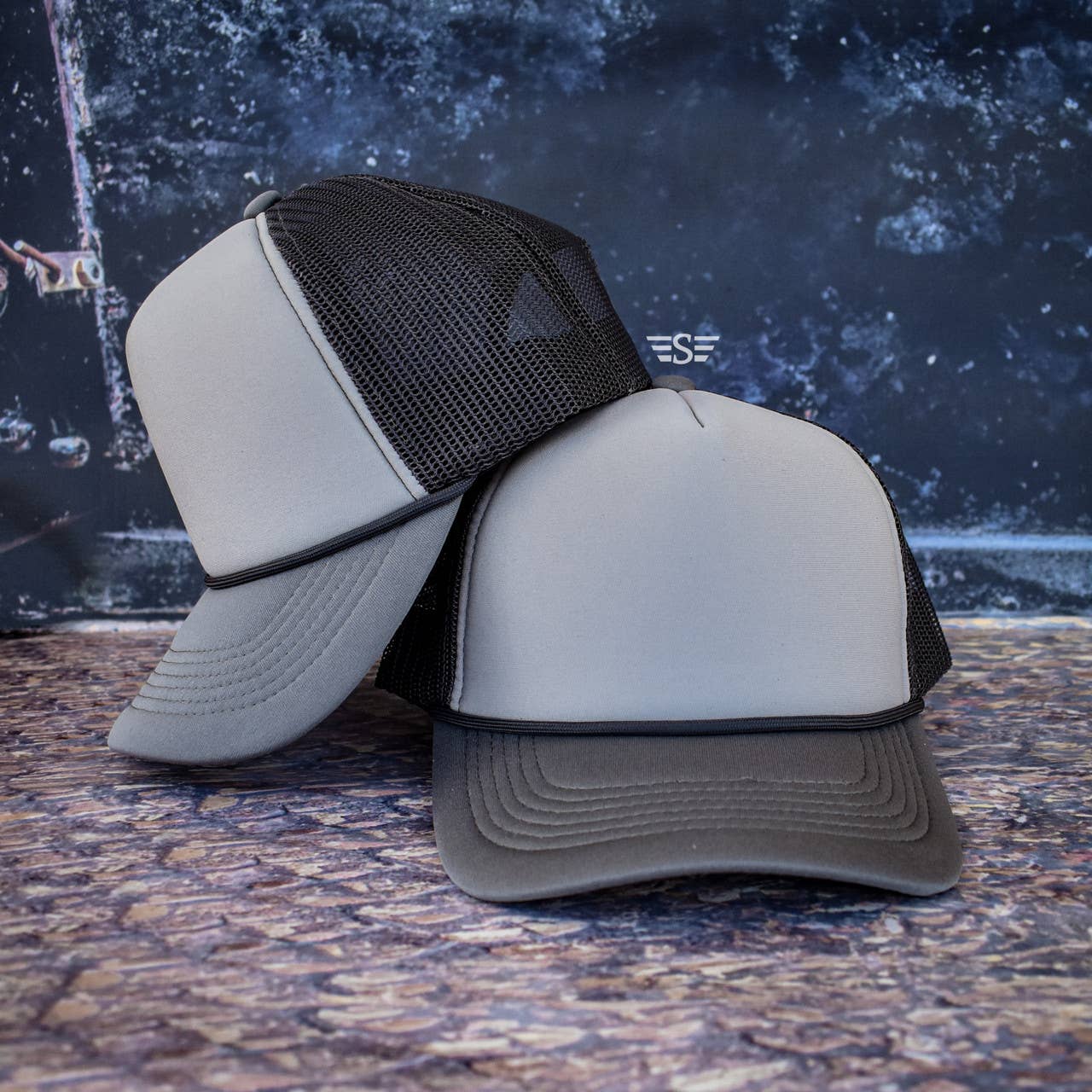 Flying S Company - Wholesale Trucker Hat - Unisex - Tri Color Mesh Trucker Cap1