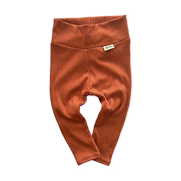 Rust Ribbed Leggings for wholesale by Dudis Design