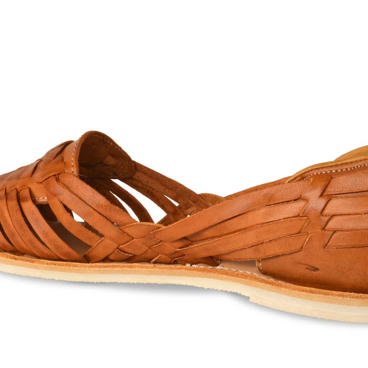 Hailey Walnut Leather Women's Sandals for wholesale on Faire