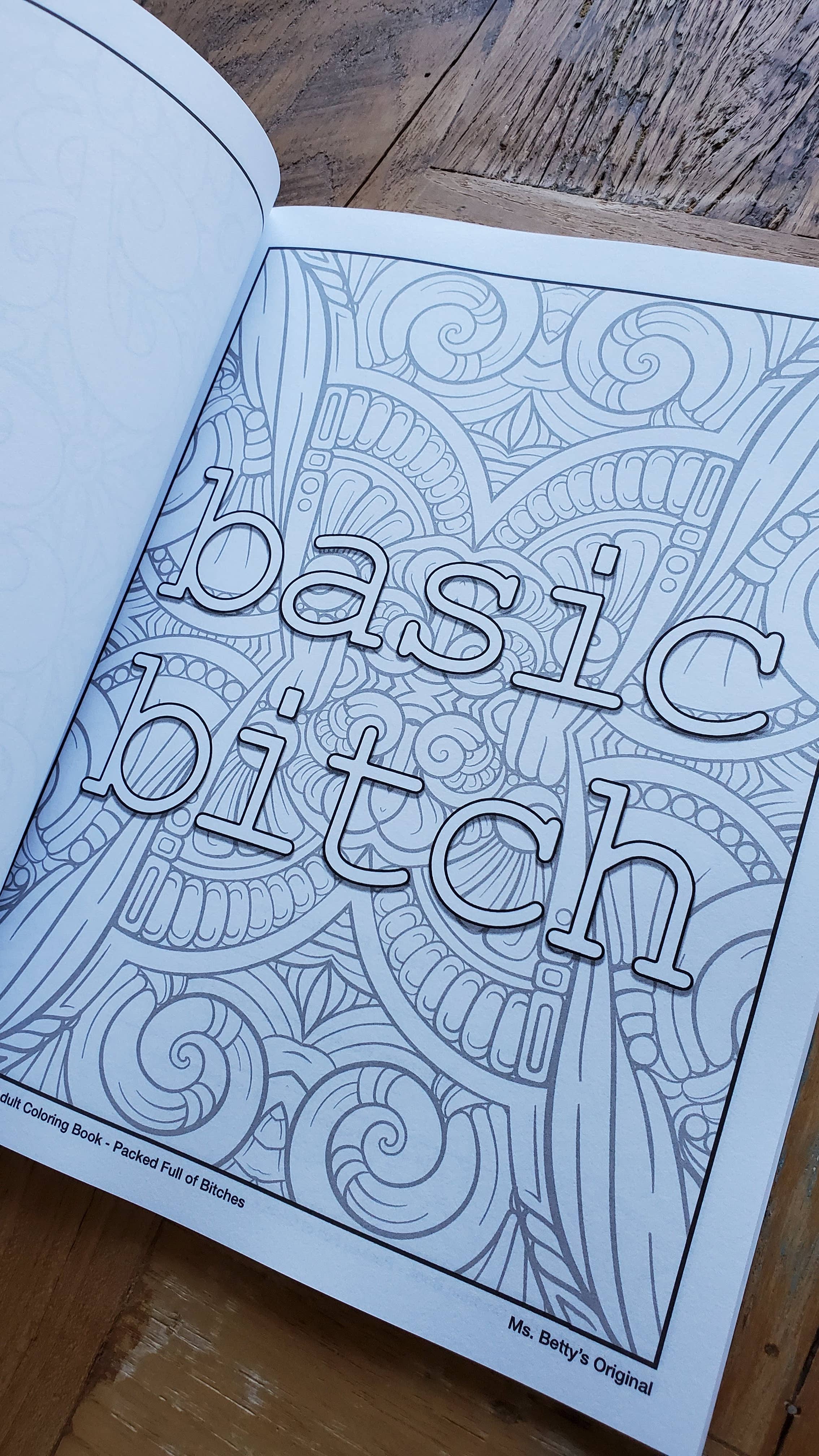 Ms. Betty's Original - Wholesale Coloring & Activity Book - Adult - Bad Ass Bitch Adult Coloring Book, Packed Full of Bitches4