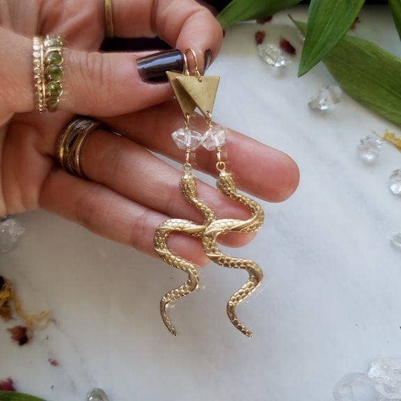 Dreamers of Dreams - Venta al por mayor Pendientes colgantes - Pendientes de Oro del Año de la Serpiente5