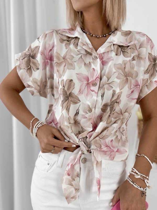 ESTEE BROWN - Wholesale Button Down Shirt - Women's - Printed shirt - 100% Viscose - 8328