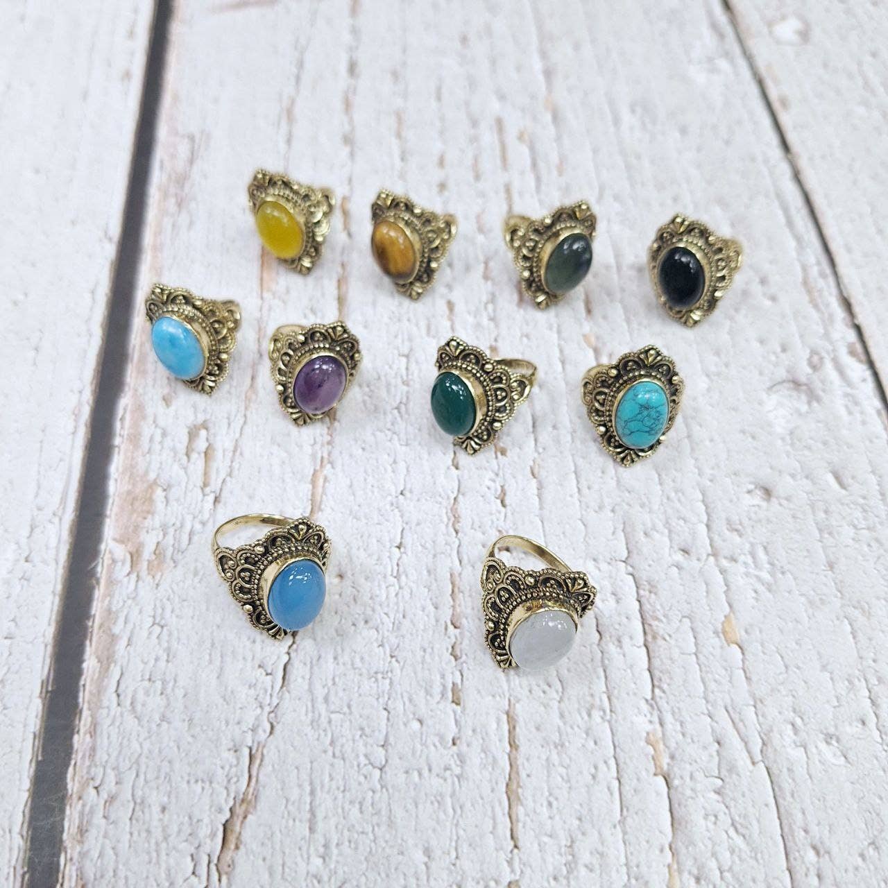 Hecho a mano - Wholesale Single Stone/Solitaire Ring - Colored stone ring10