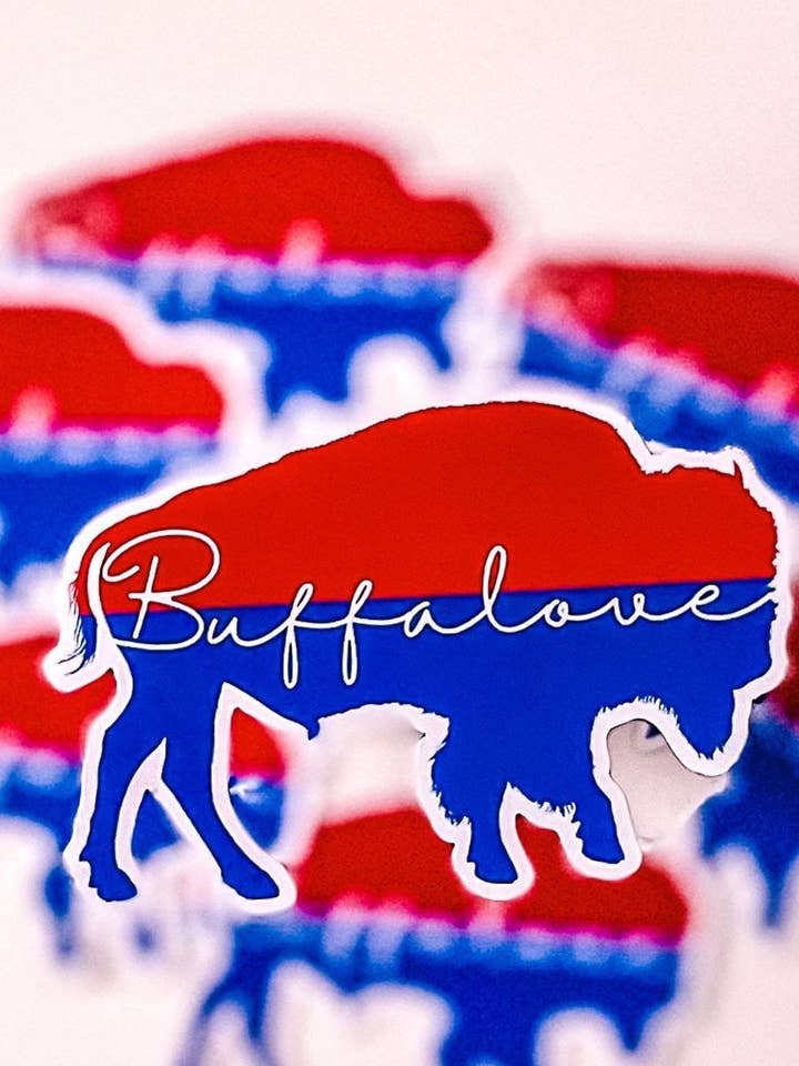 Buffalove Buffalo Sticker | Buffalo Sticker for wholesale by Buffalo Speaks