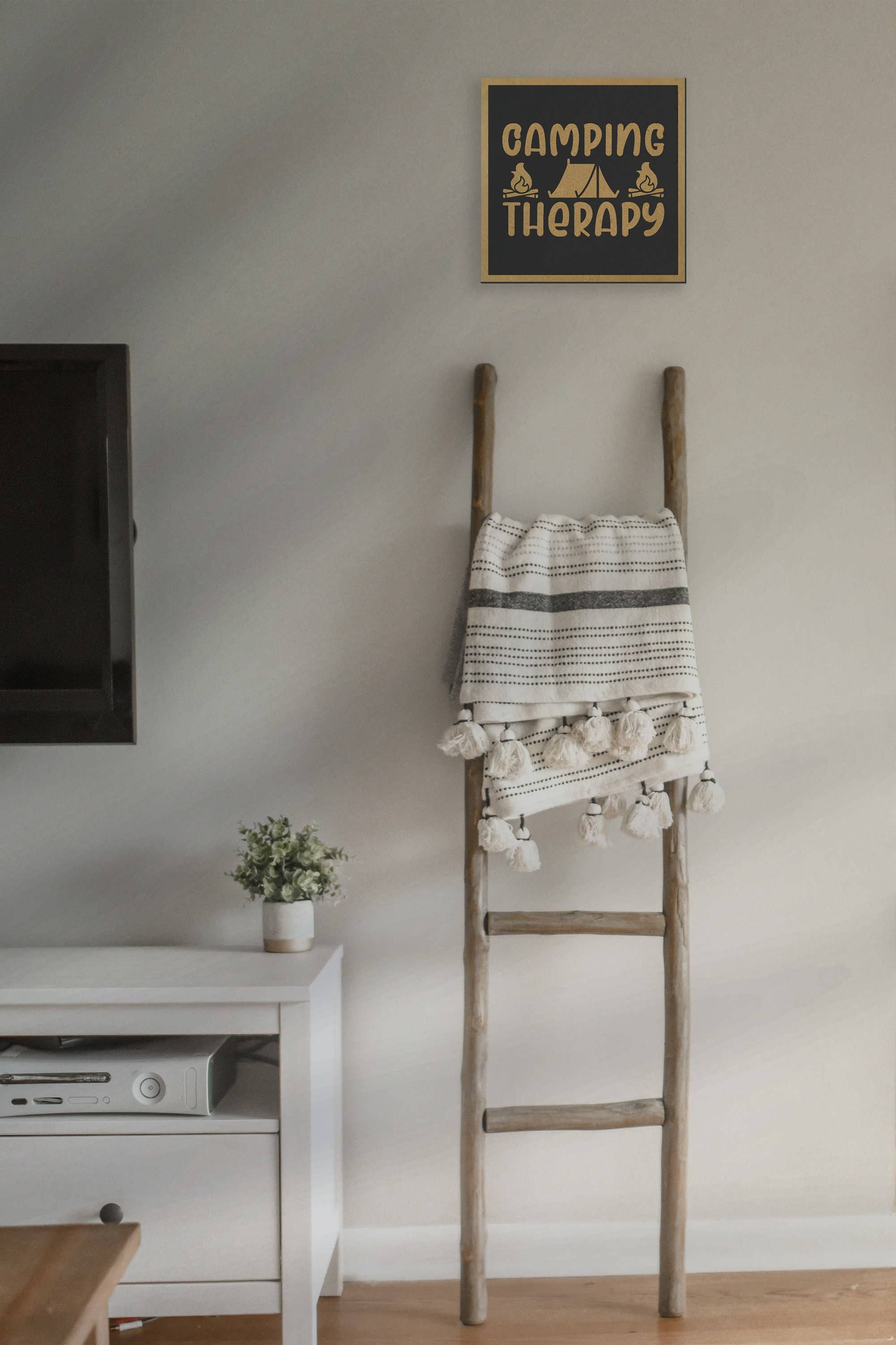 Mekanu – Engroshandel Skilt – Camping terapi - Lasergraveret træ væg kunst RV Decor3