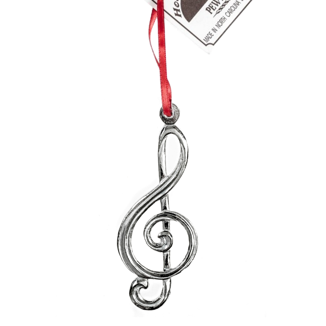 House of Morgan Pewter – Großhandel Verzierung – Musik-Weihnachtsschmuck — Violinschlüssel-Note, Geschenk6