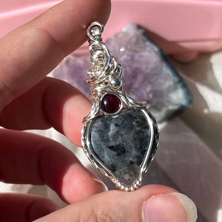 Sunday's Jewels - Wholesale Individual Charm/Pendant - Stone Doublet Framed Pendant - Wire and Gemstone Jewelry4