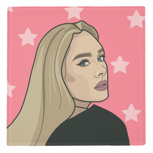 ART WOW – wholesale Coasters – Coasters 'Adele illustration star print'1