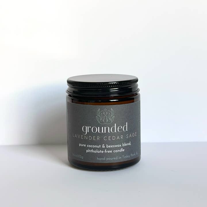 Sprig & Flame - Wholesale Jar/Filled Candle - GROUNDED | Pure Coconut Beeswax Hand-Poured Wood Wick Candle5