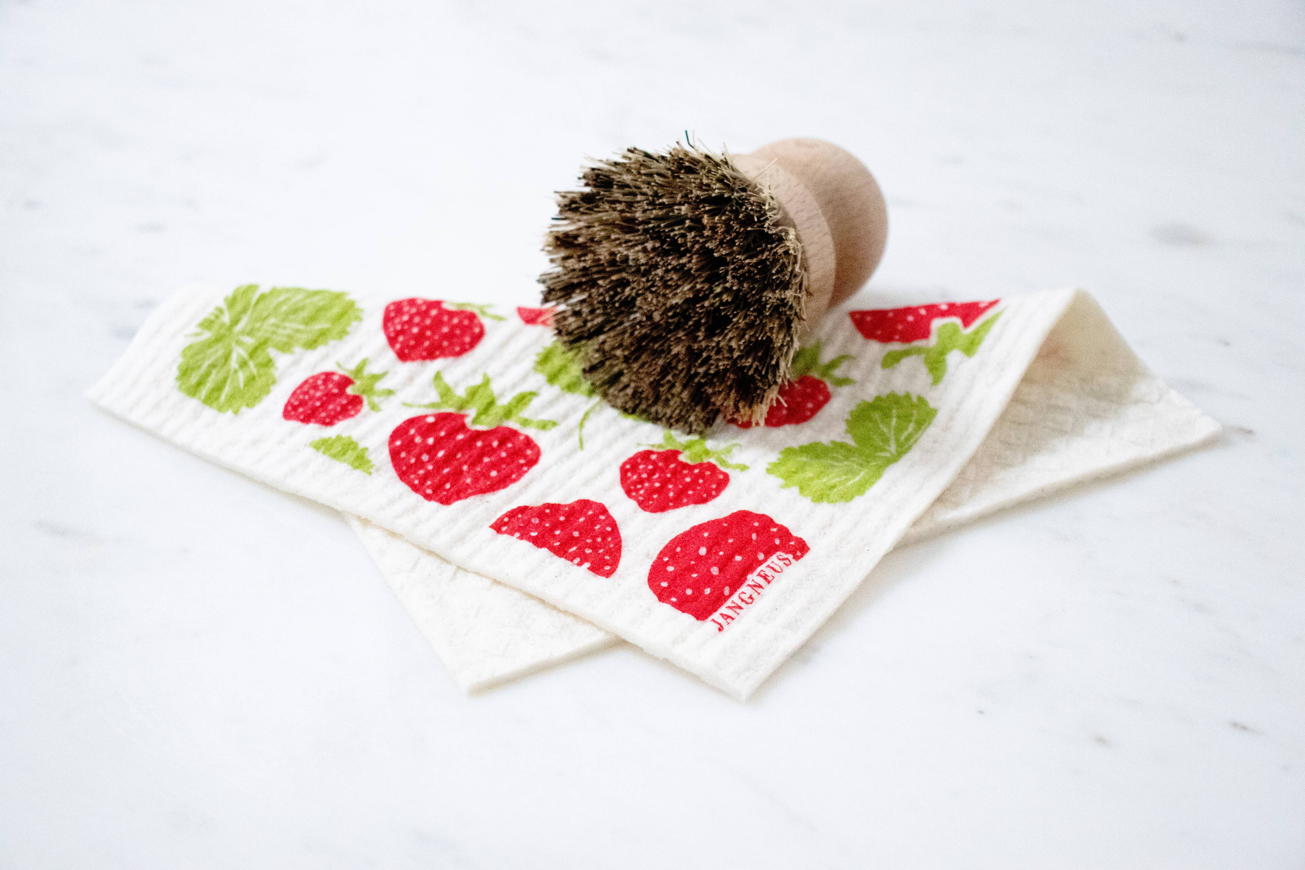 Swedish Dishcloth - Strawberries - Red for wholesale on Faire1