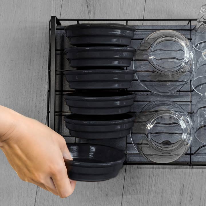 moonstone - Wholesale Dish Drying Mat/Rack - BLACK ILUKA DISH RACK2