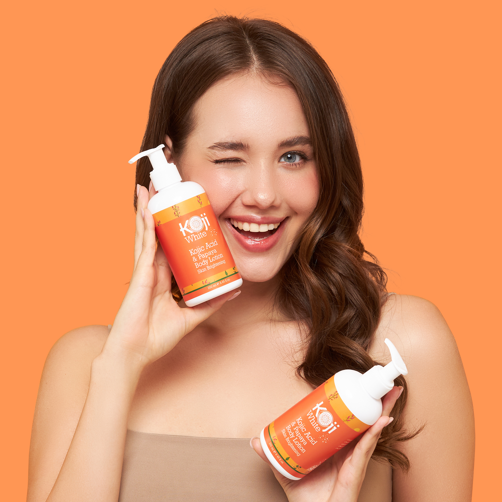 Koji White - Wholesale Body Cream/Lotion - Kojic Acid & Papaya Skin Brightening Body Lotion (2 Bottles)1