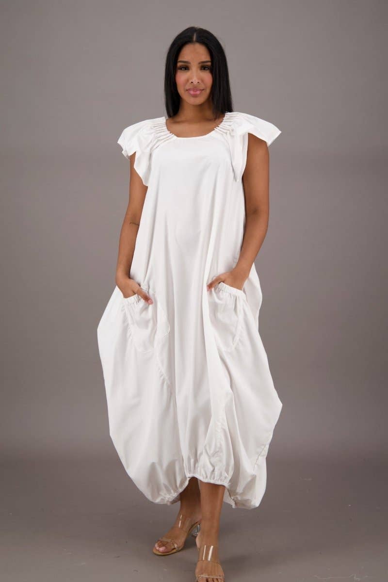 Advance Apparels - Wholesale Dress - Women's - Product Name: Flowing Grace Bubble Dress AD-250614