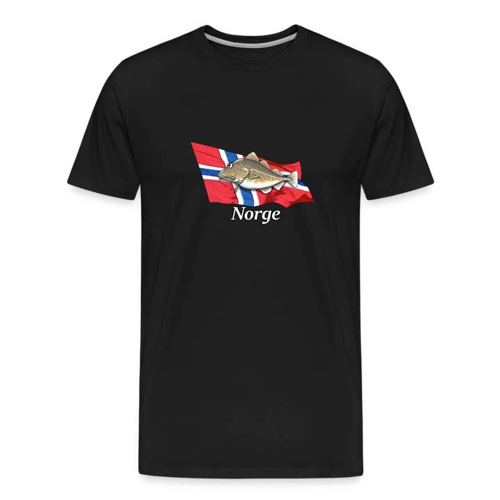 Norge Cod - Men's Premium Organic T-Shirt for wholesale by Fin Buddies