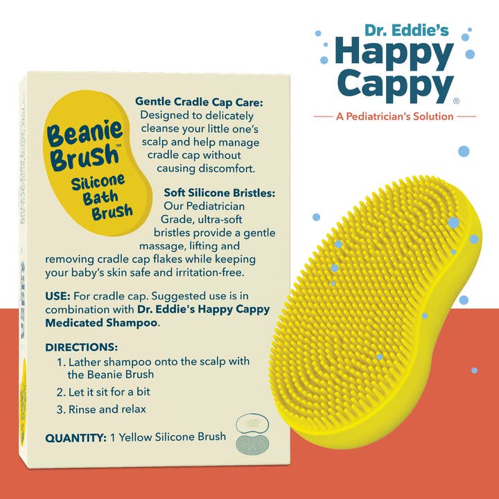 Happy Cappy - Wholesale Baby Bath Set - Kids & Baby - Happy Cappy Cradle Cap Shampoo & Body Wash + Silicone Brush9